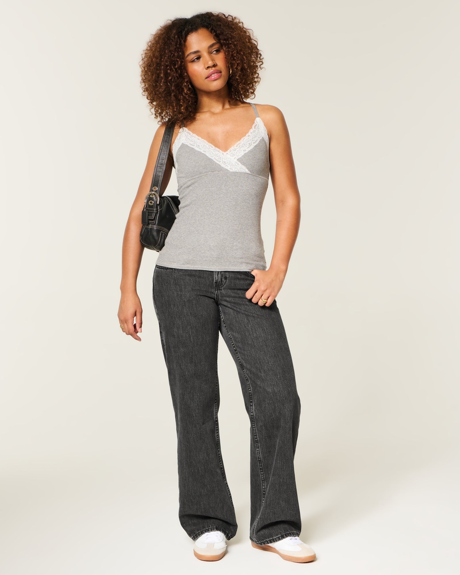 Hollister Curvy Low-Rise Y2K Camo Baggy Jeans
