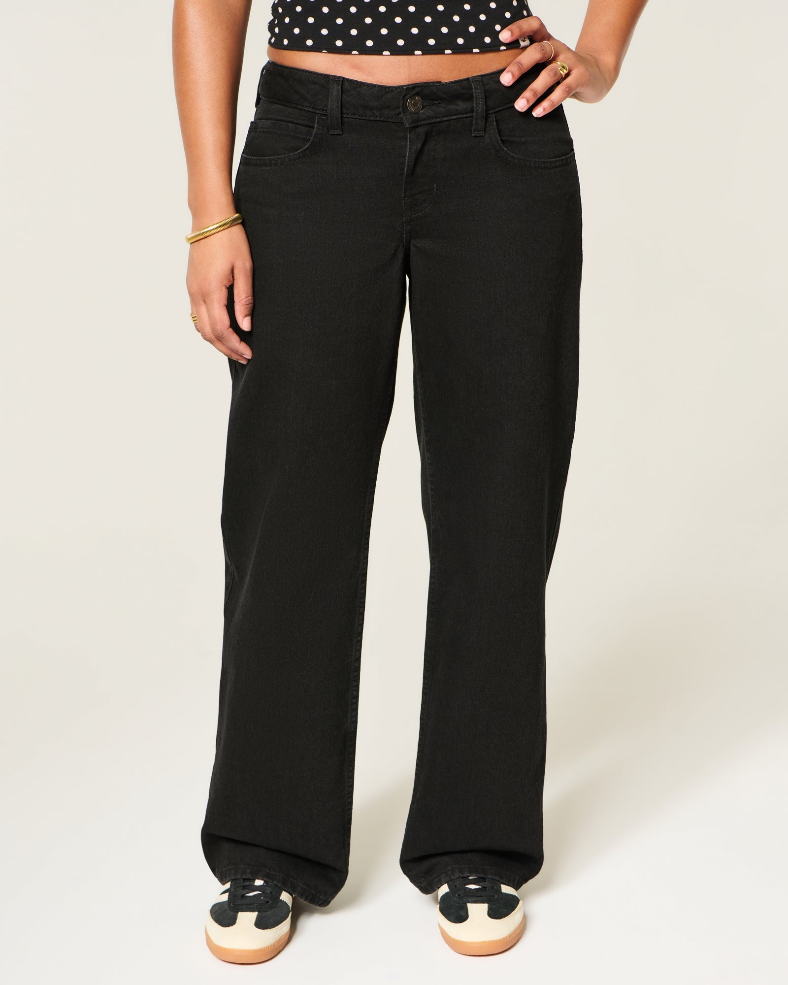 Hollister Curvy Low-Rise Y2K Camo Baggy Jeans