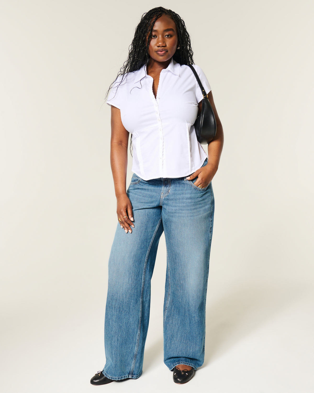 Hollister Ultra Low-Rise Baggy Jeans
