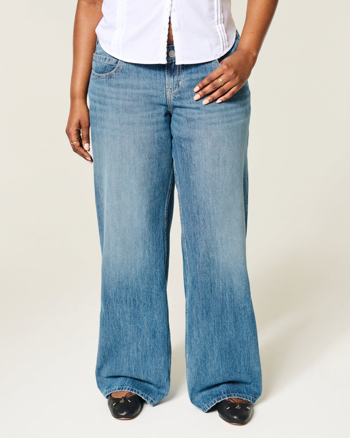 Hollister Ultra Low-Rise Baggy Jeans