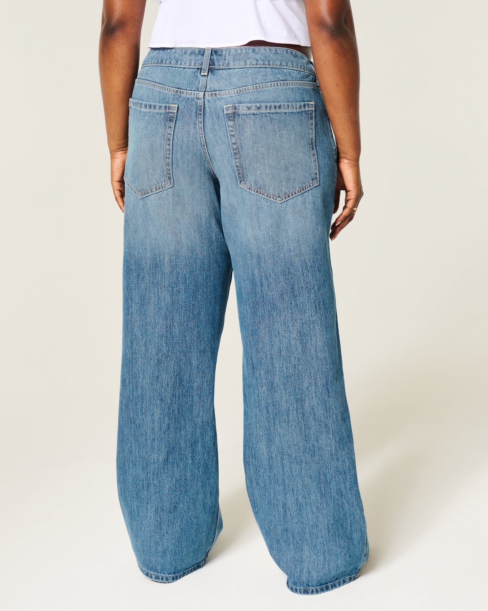 Hollister Ultra Low-Rise Baggy Jeans