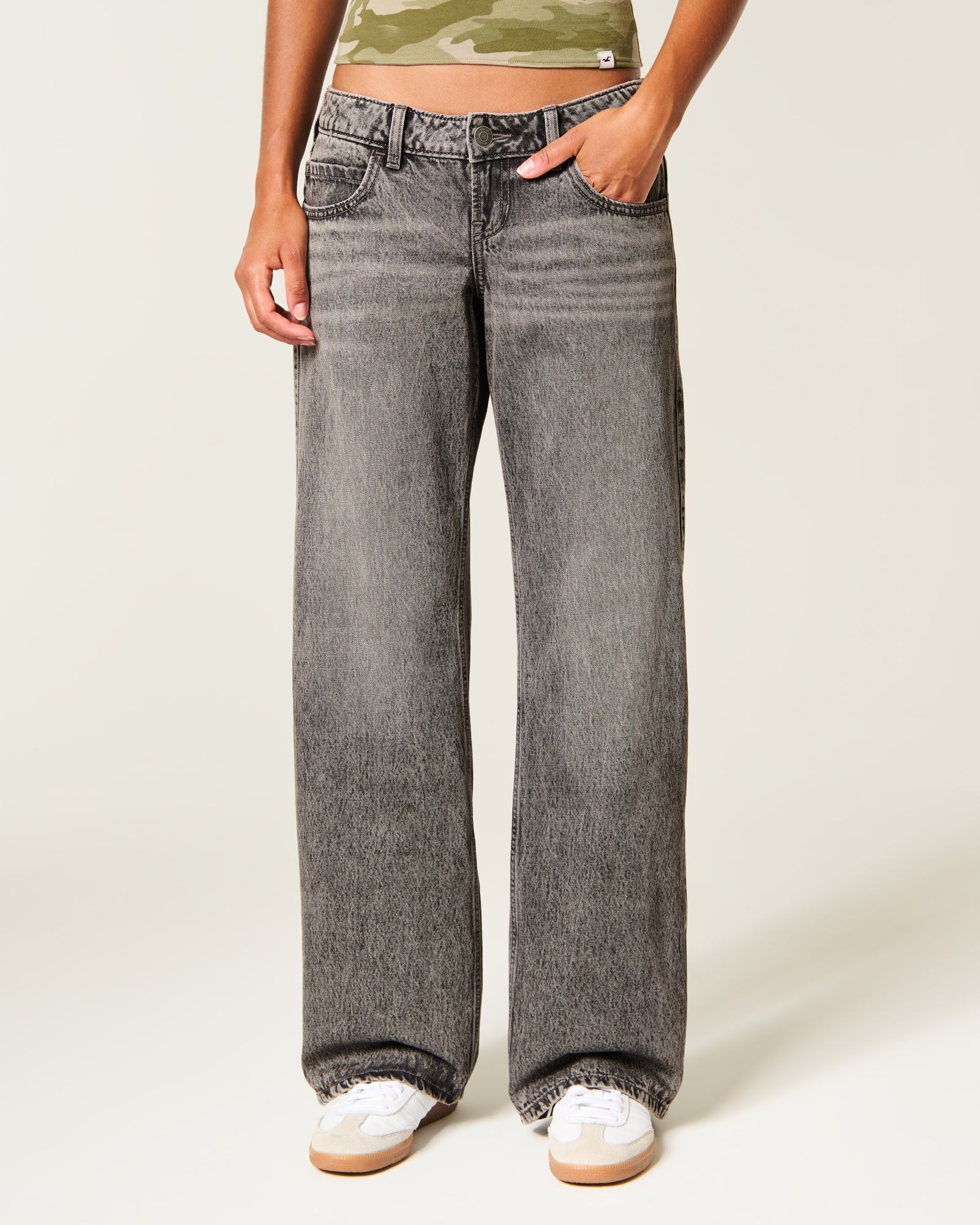 Hollister Ultra Low-Rise Baggy Jeans