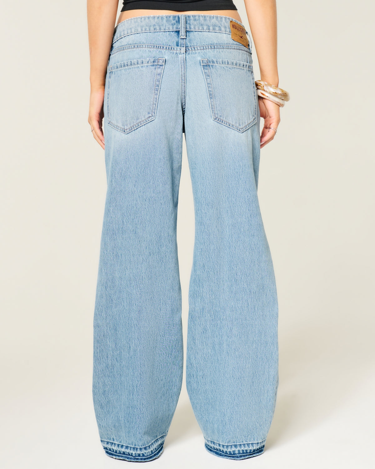 Hollister Ultra Low-Rise Baggy Jeans
