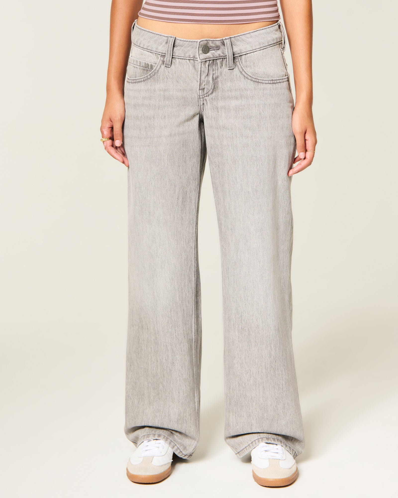 Hollister Ultra Low-Rise Baggy Jeans