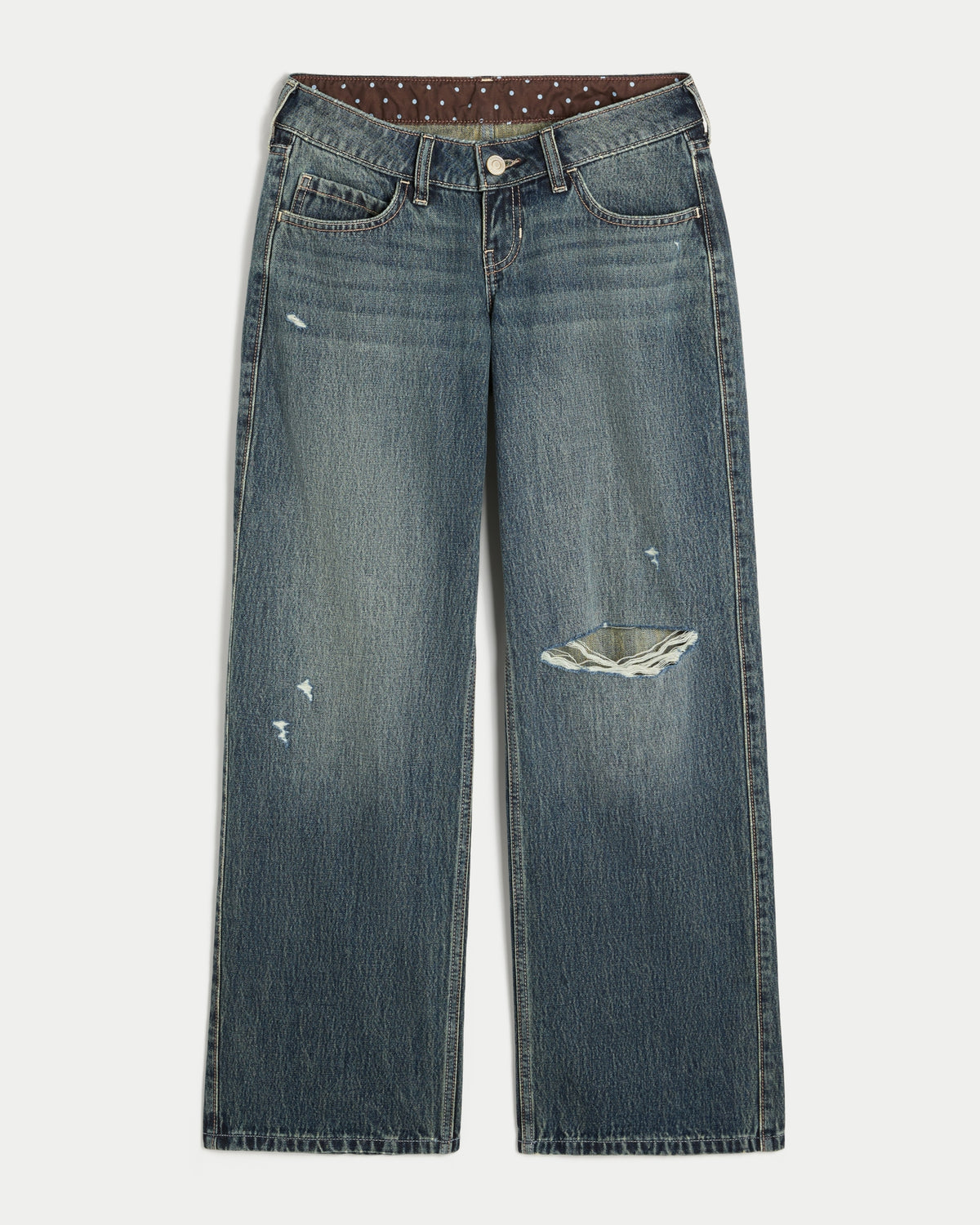 Hollister Ultra Low-Rise Baggy Jeans
