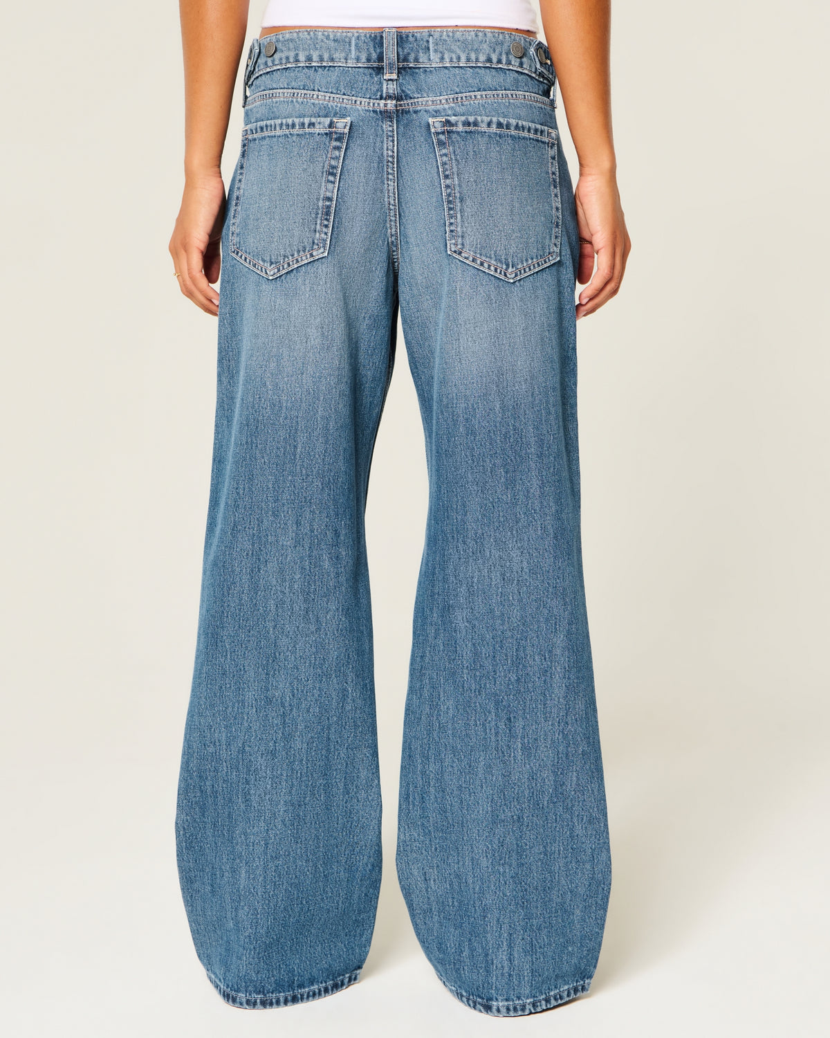 Hollister Hollister Andi Adjustable Waist Low-Rise Baggy Jeans