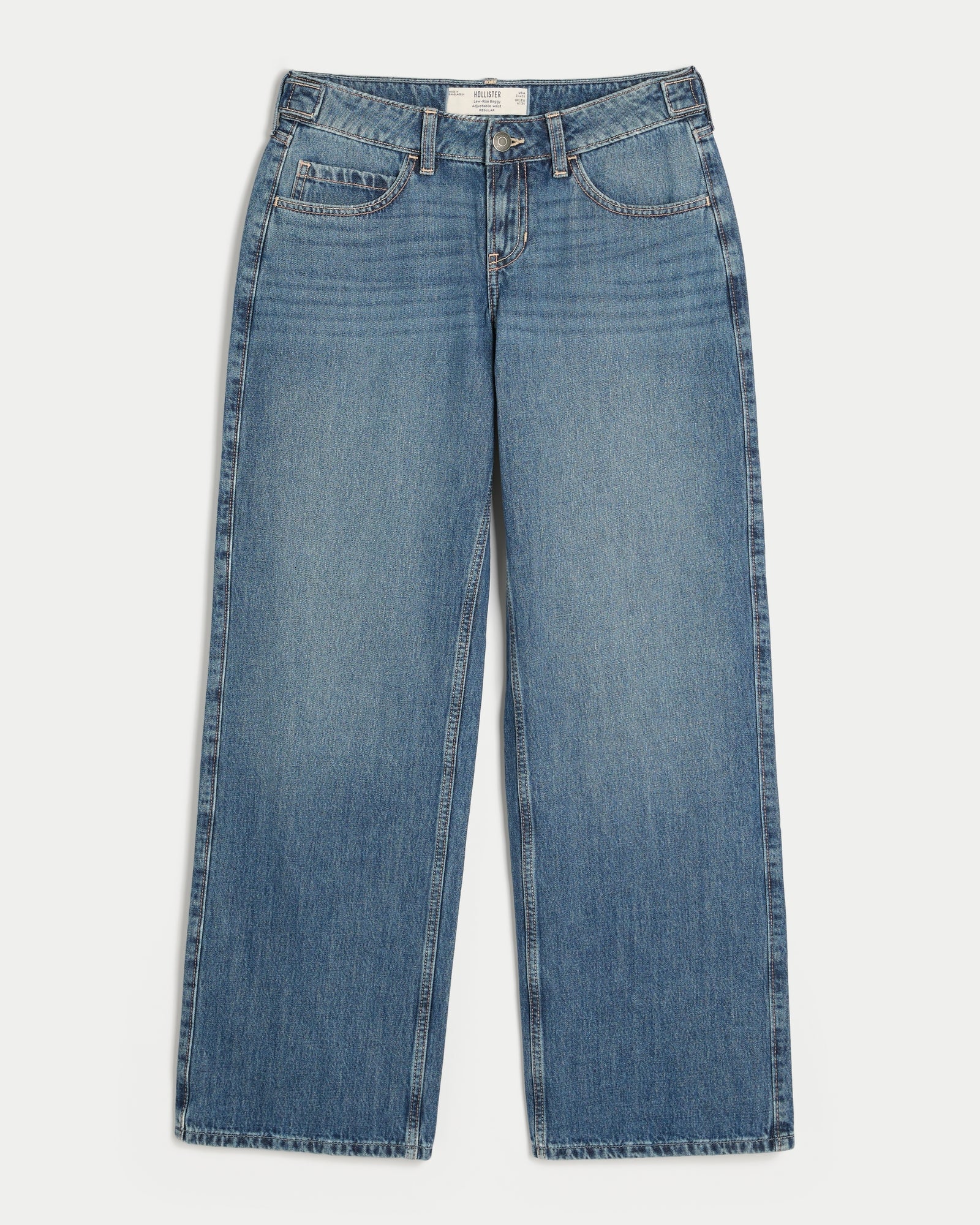 Hollister Hollister Andi Adjustable Waist Low-Rise Baggy Jeans