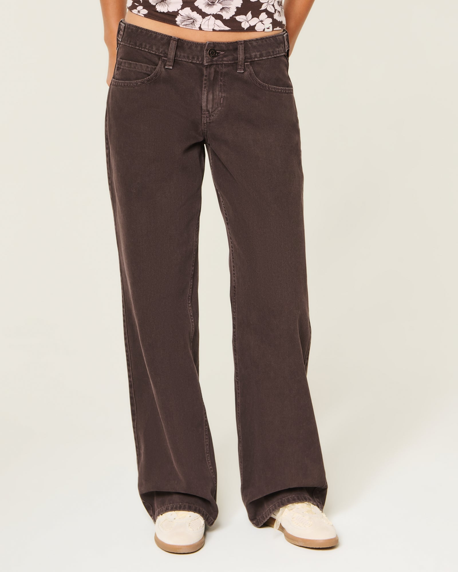 Hollister Hollister Andi Adjustable Waist Low-Rise Baggy Jeans