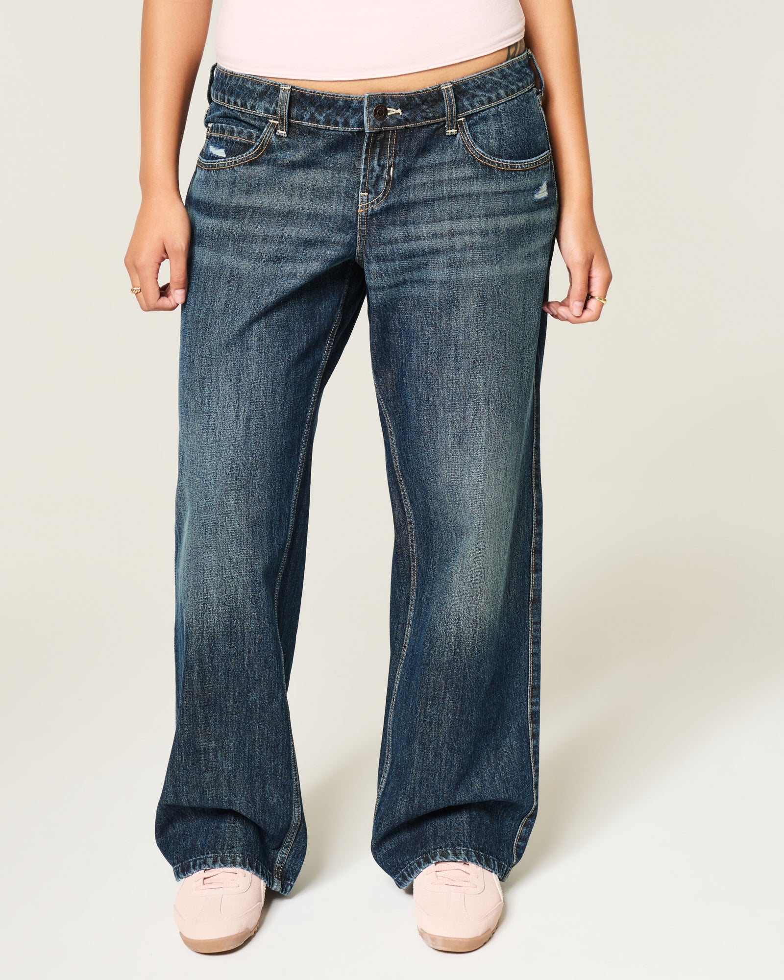 Hollister Ultra Low-Rise Baggy Jeans