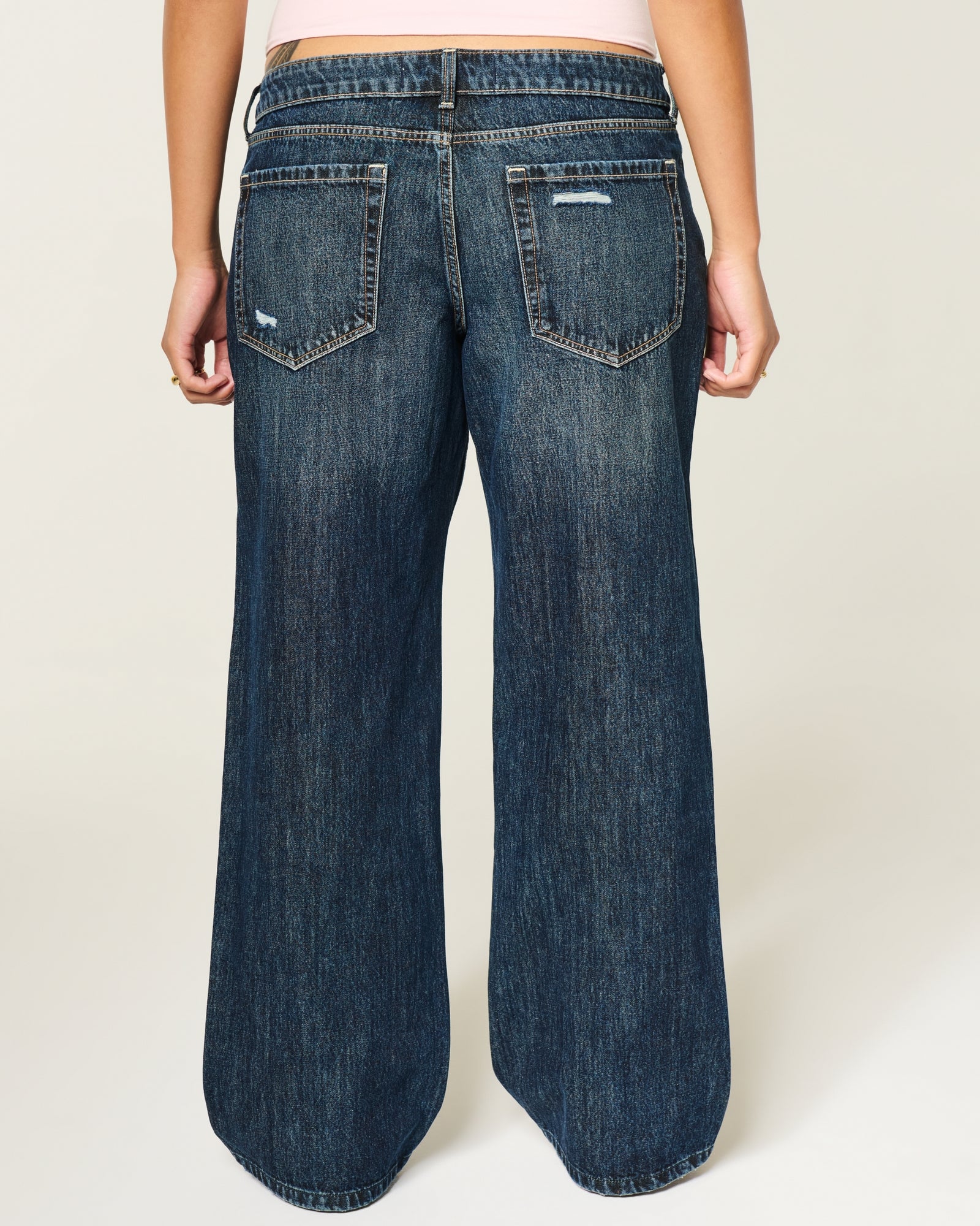 Hollister Ultra Low-Rise Baggy Jeans