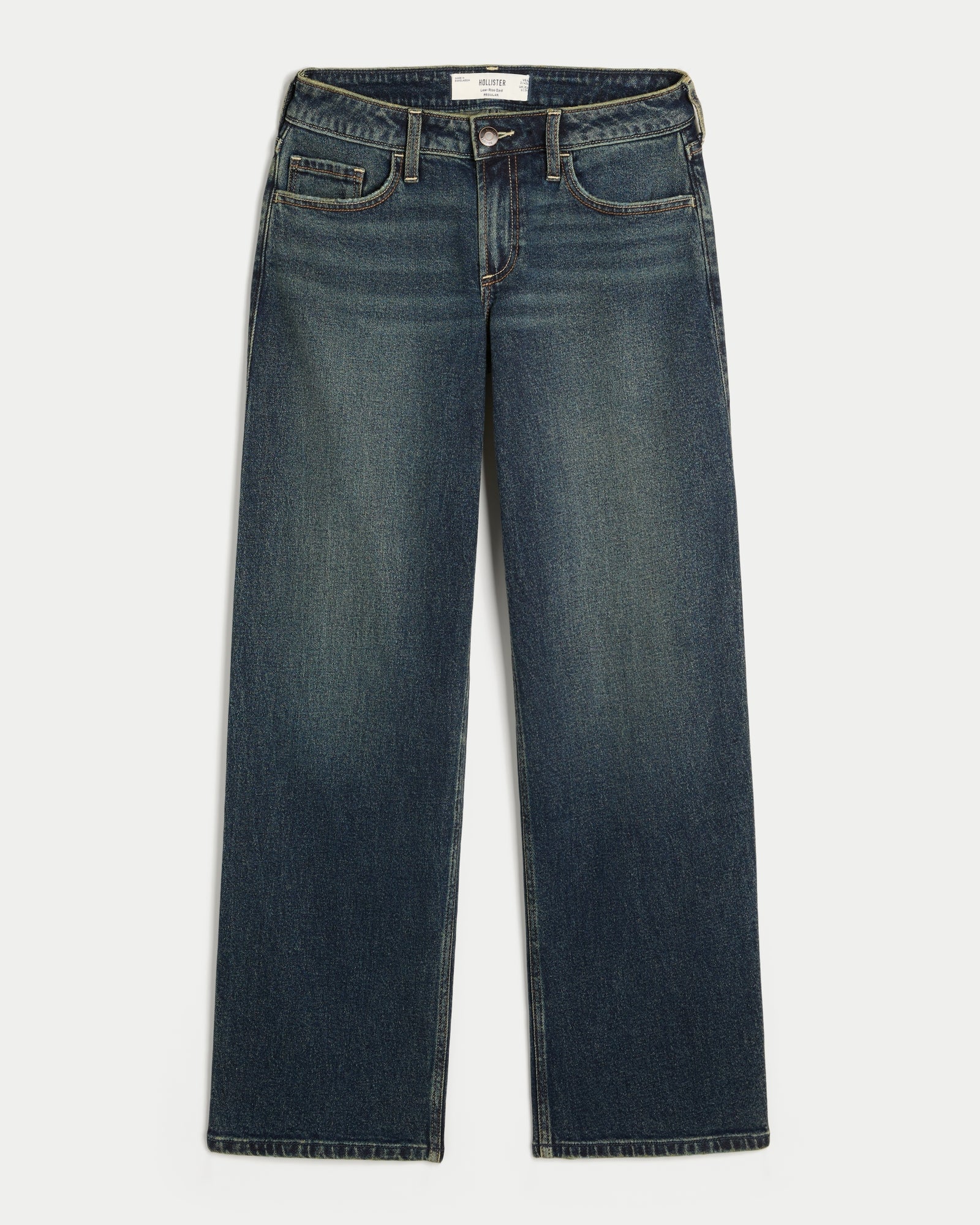 Hollister Low-Rise Distressed Dad Jeans