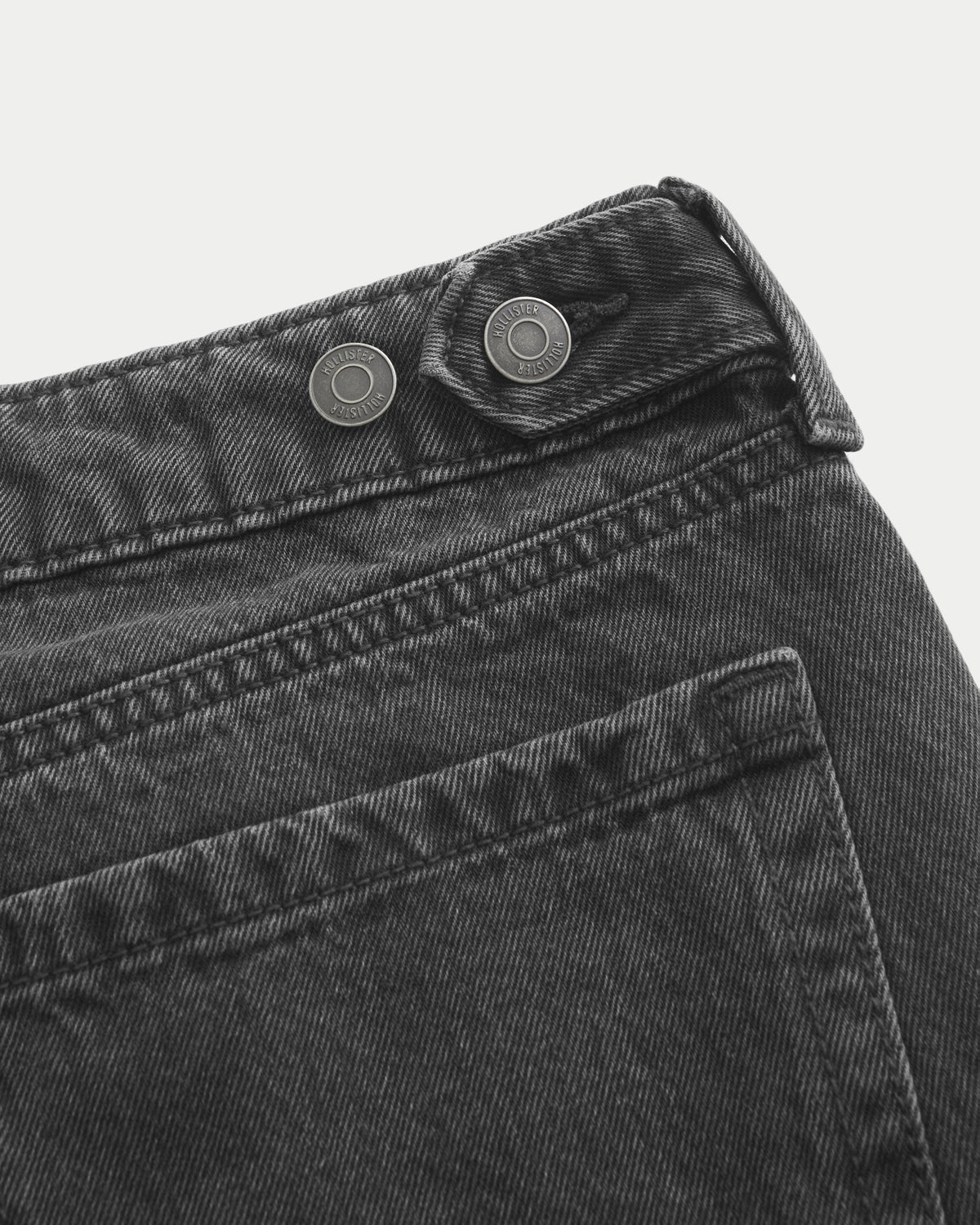Hollister Hollister Andi Adjustable Waist Ultra Low-Rise Distressed Barrel Jeans