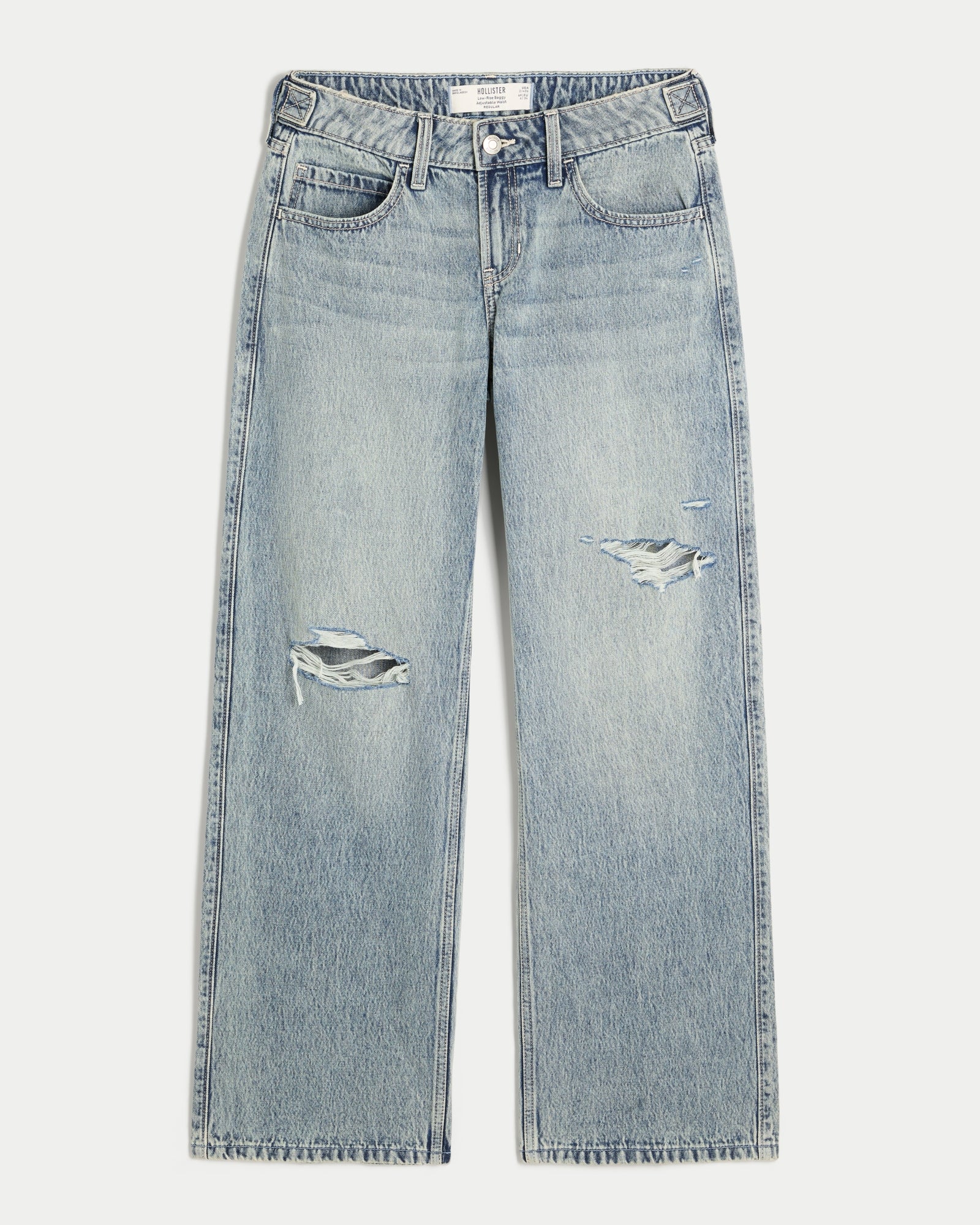 Hollister Hollister Andi Adjustable Waist Low-Rise Baggy Jeans