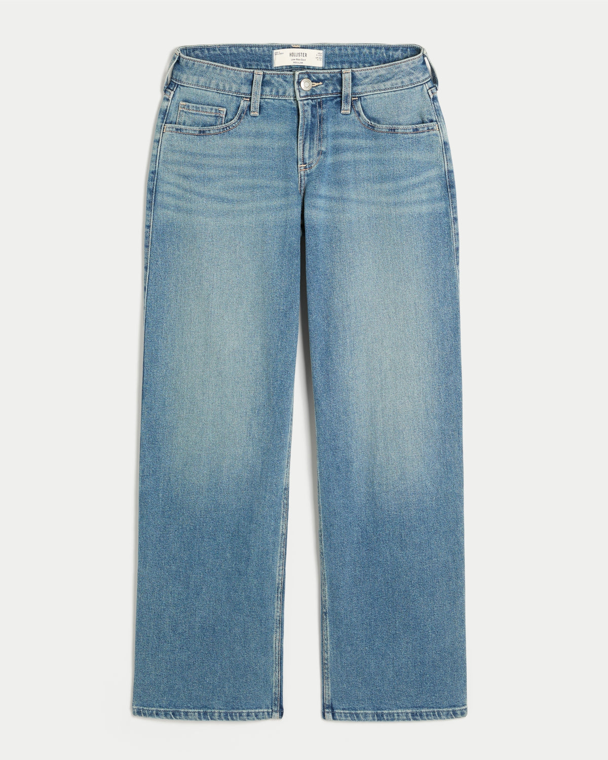 Hollister Low-Rise Distressed Dad Jeans