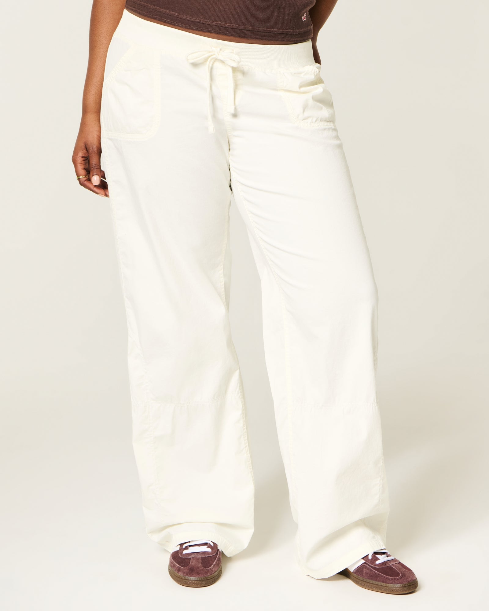 Hollister Hollister Remi Ultra Low-Rise Poplin Pull-On Pants