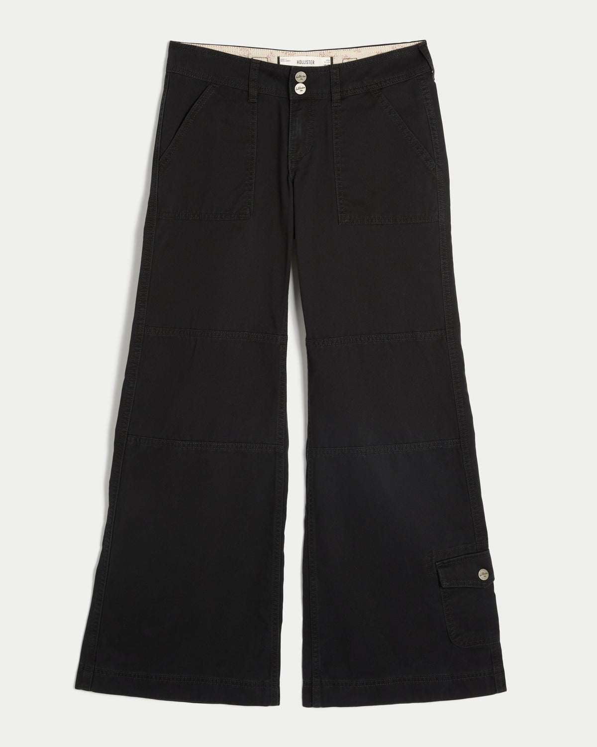 Hollister Hollister Andi Adjustable Waist Low-Rise Wide-Leg Pants