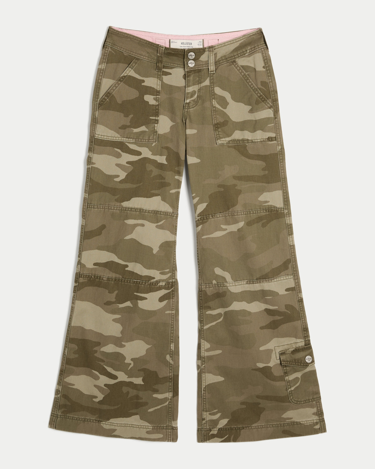 Hollister Hollister Andi Adjustable Waist Low-Rise Wide-Leg Pants