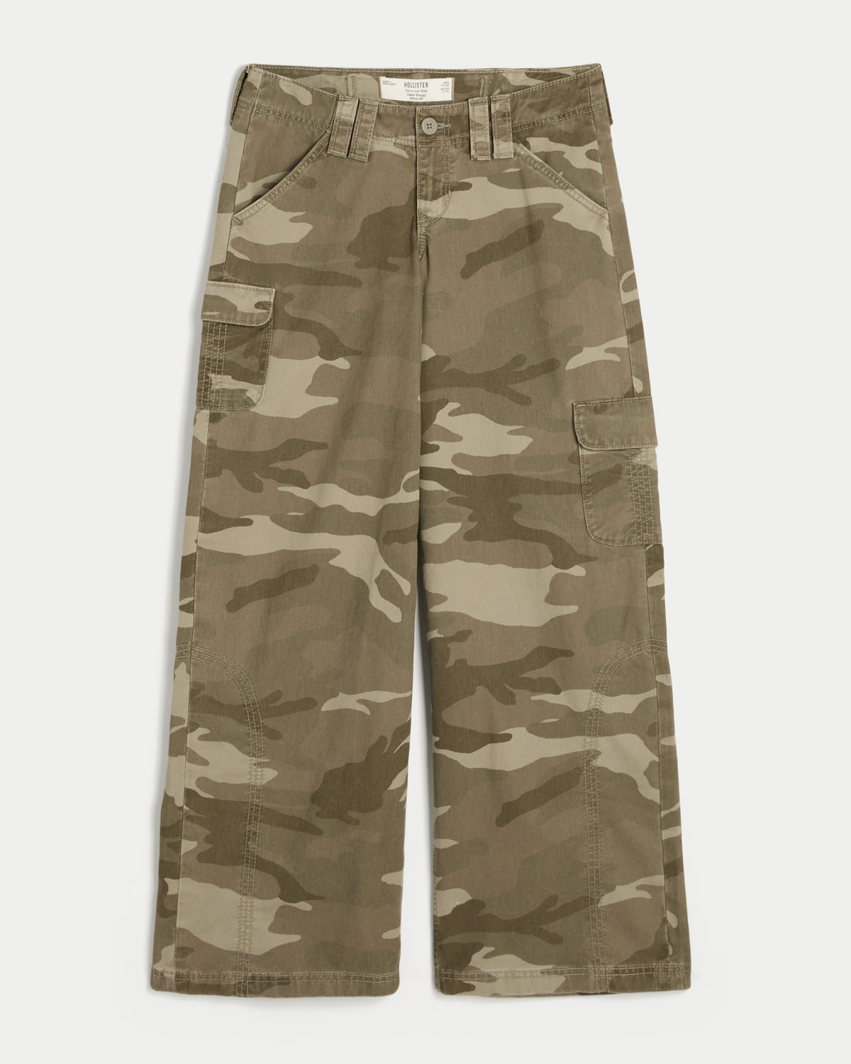 Hollister Ultra Low-Rise Back Buckle Super Baggy Pants