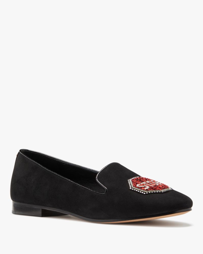 Katespade En Route Lounge Loafers Black