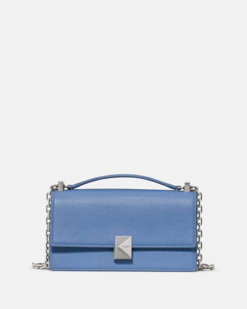 KateSpade Deco Mini Flap Chain Crossbody Blue