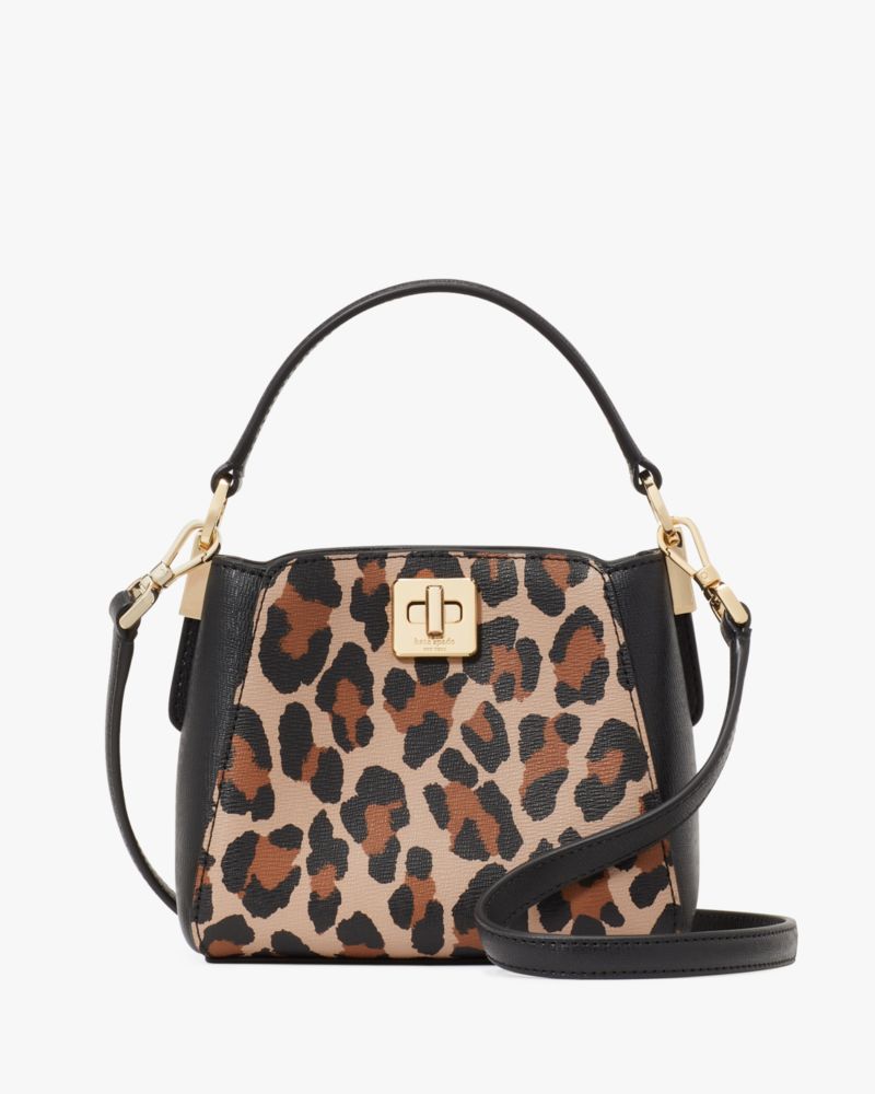 KateSpade Phoebe Mini Top Handle Crossbody Brown Multi