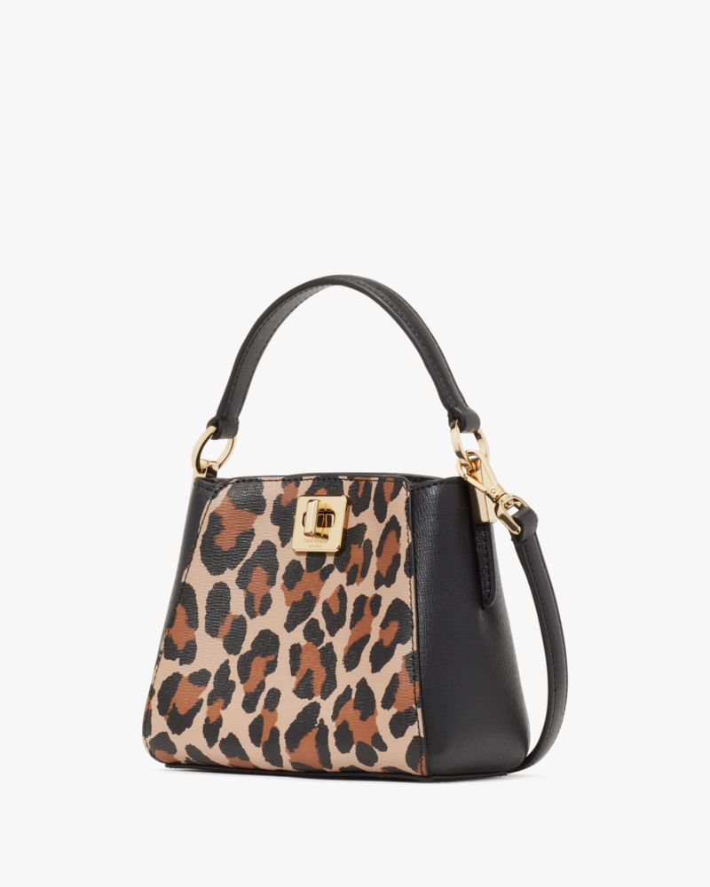 KateSpade Phoebe Mini Top Handle Crossbody Brown Multi
