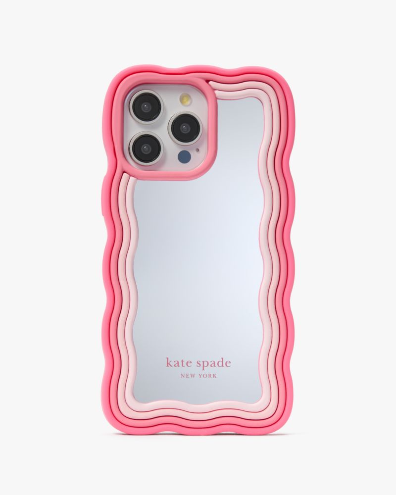 KateSpade Mirrored iPhone 15 Pro Max Case Pastry Pink Multi