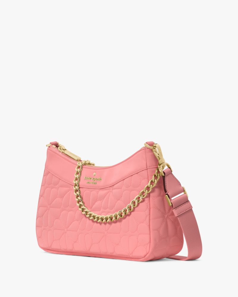 KateSpade Spade Flower Quilted Fabric Convertible Crossbody Terracotta Tile