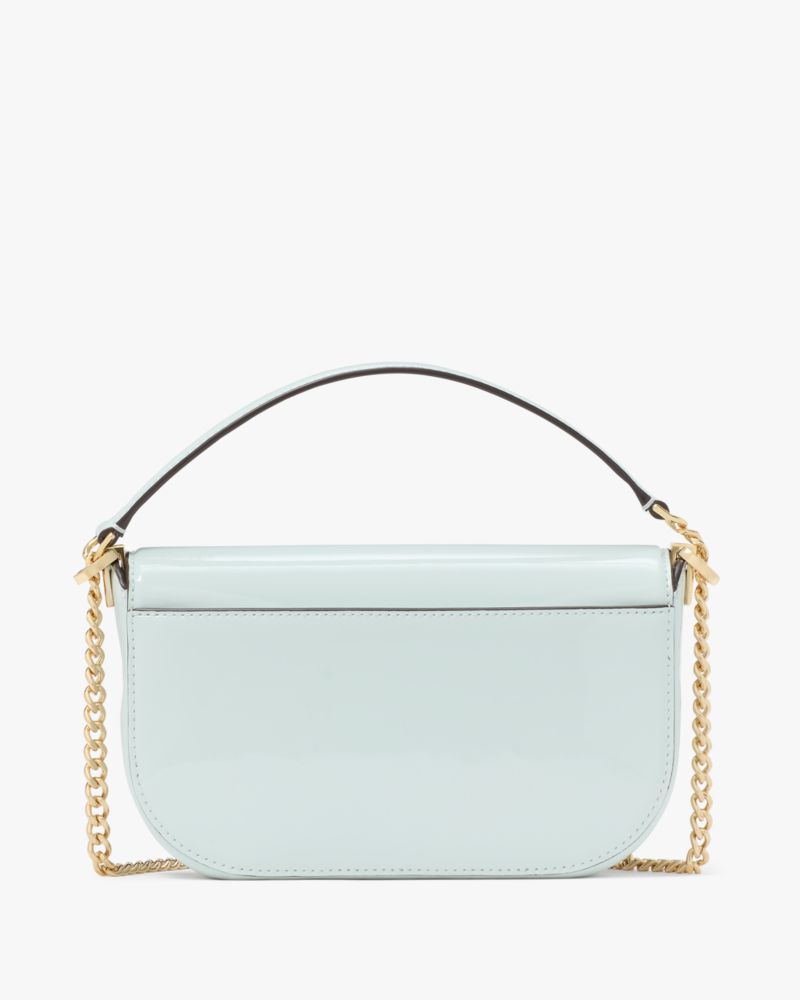 KateSpade Krista Patent Chain Crossbody Hazy Morning