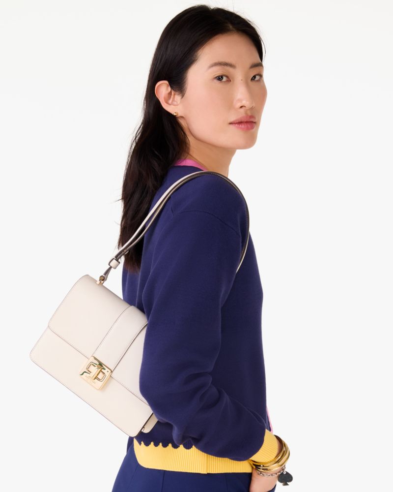 KateSpade Phoebe Turnlock Shoulder Bag Meringue