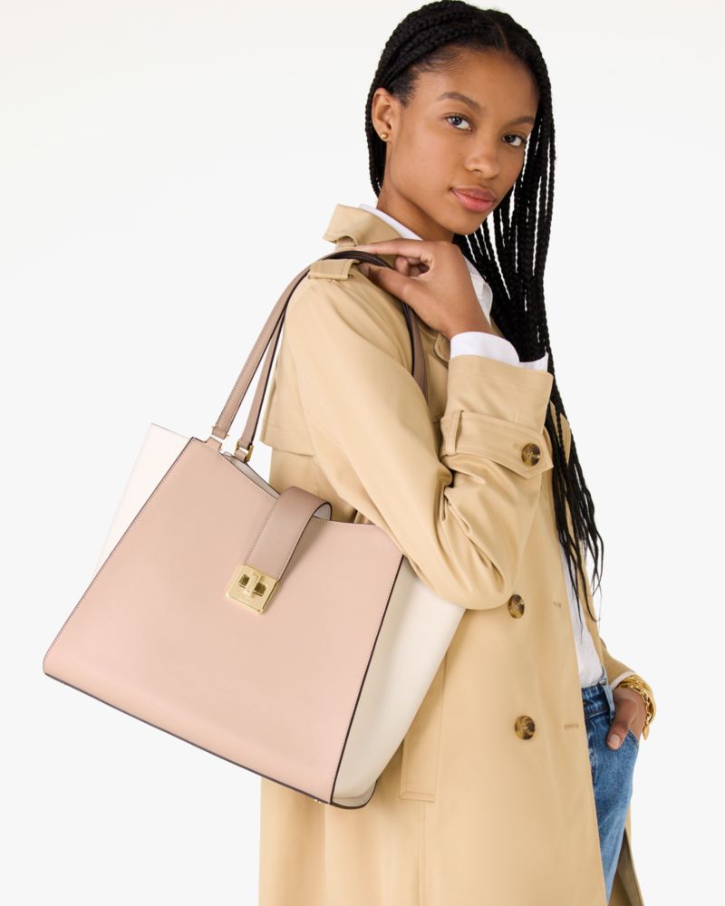 KateSpade Phoebe Large Tote Toasted Hazelnut Multi