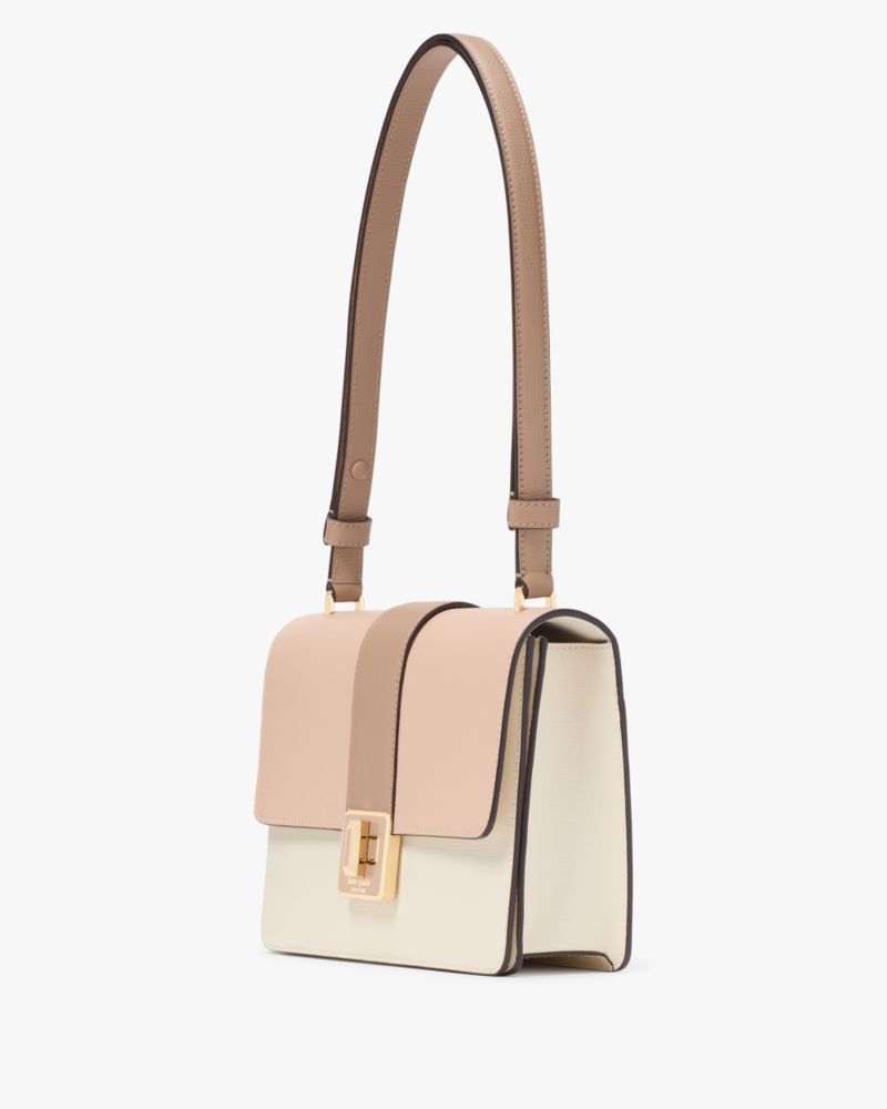 KateSpade Phoebe Turnlock Shoulder Bag Toasted Hazelnut Multi