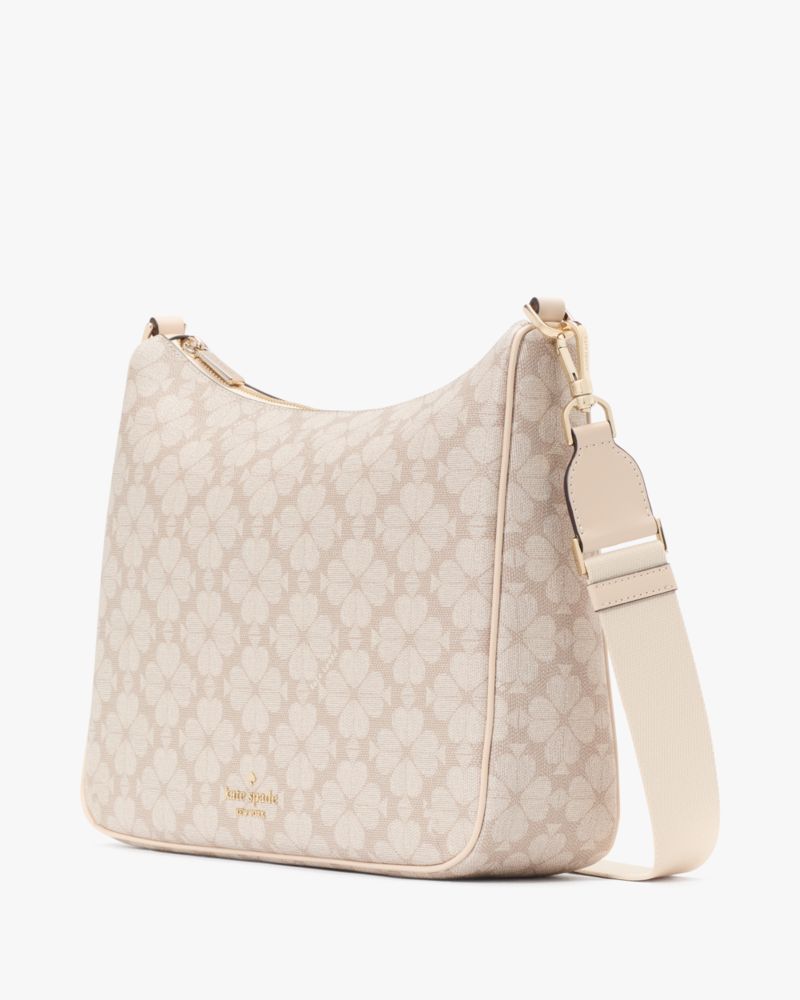 KateSpade Spade Flower Large Crossbody With Pouch Dark Beige Multi