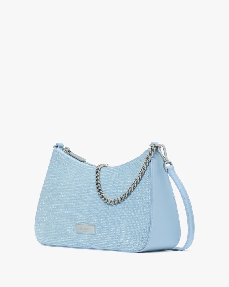 KateSpade Margot Studded Denim Convertible Crossbody Blue Multicolor