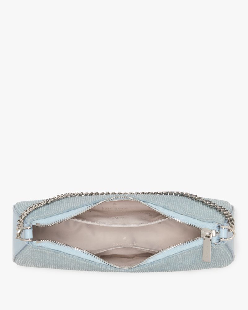 KateSpade Margot Studded Denim Convertible Crossbody Blue Multicolor