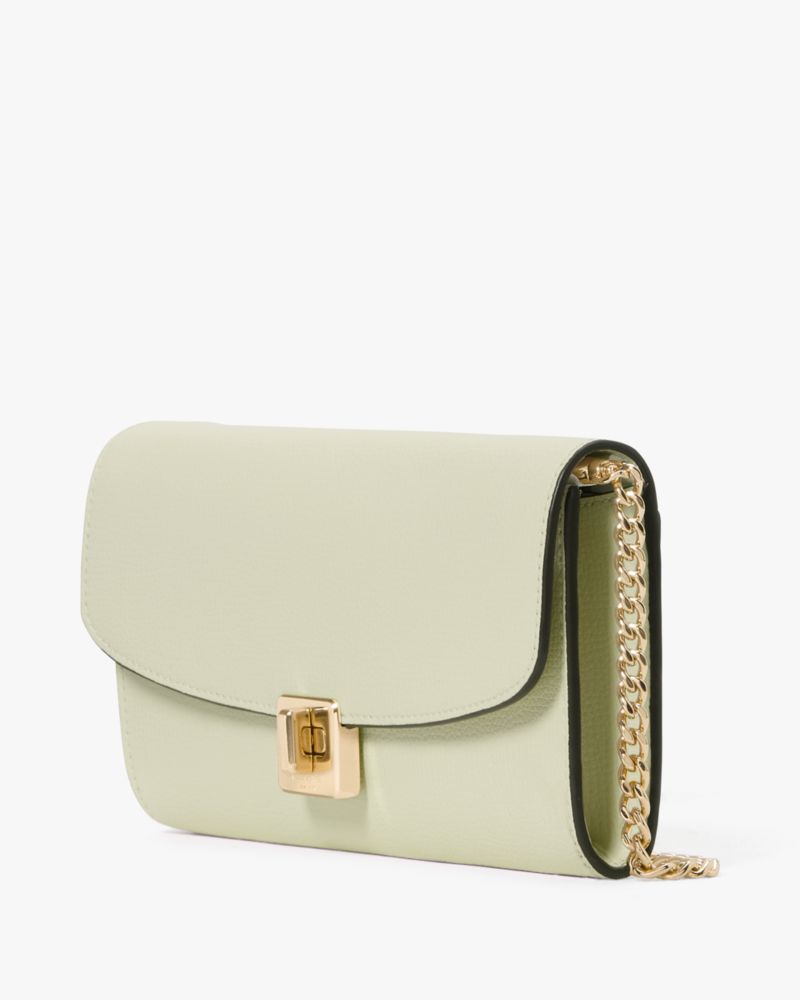 KateSpade Phoebe Turnlock Wallet on chain Sage Bundle