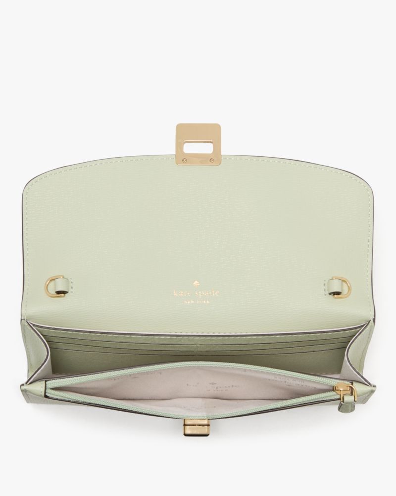 KateSpade Phoebe Turnlock Wallet on chain Sage Bundle