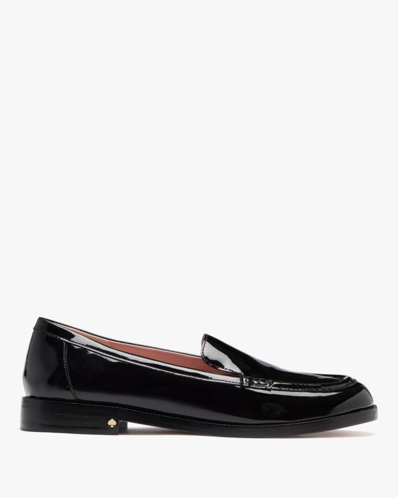 Katespade Lori Patent Leather Loafers Black