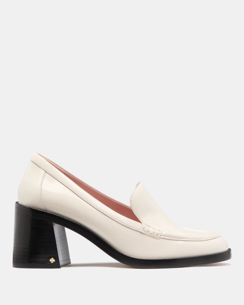 Katespade Lori Heeled Loafers Cream