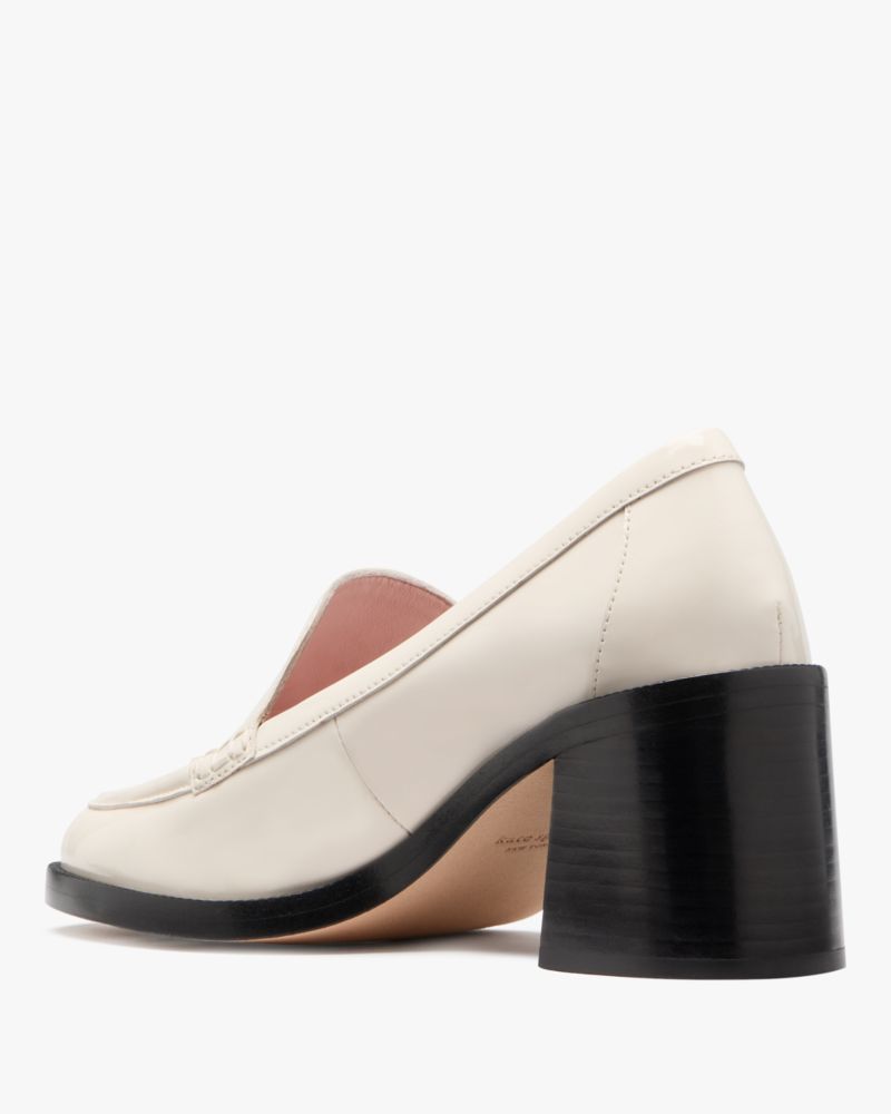 Katespade Lori Heeled Loafers Cream