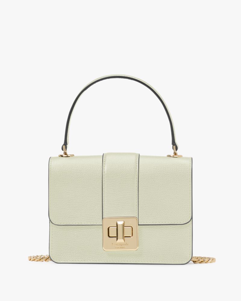 KateSpade Phoebe Turnlock Mini Flap Crossbody Sage Bundle