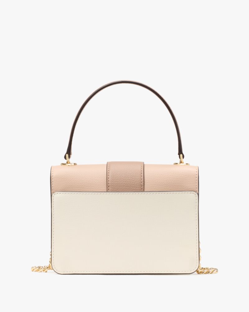 KateSpade Phoebe Turnlock Mini Flap Crossbody Toasted Hazelnut Mul