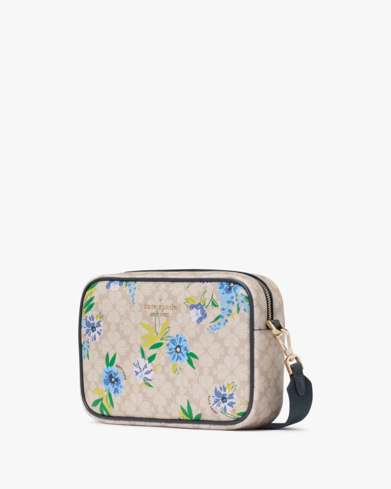 KateSpade Spade Flower Floral Camera Bag Blazer Blue Multi