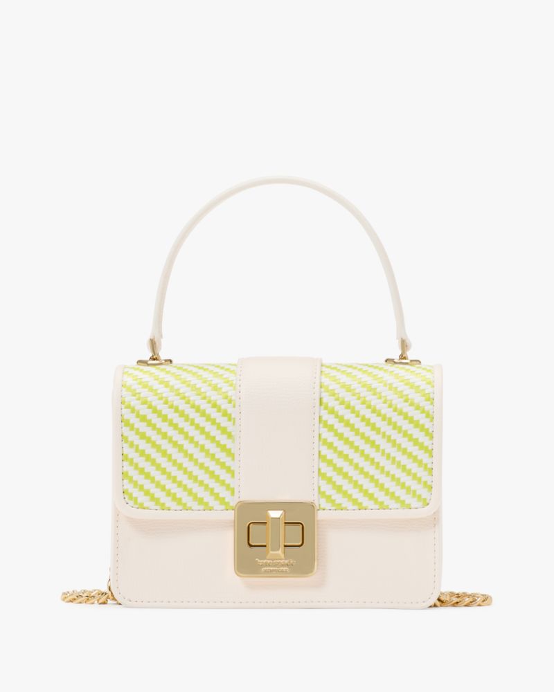 KateSpade Phoebe Turnlock Mini Flap Crossbody Lime Slushy Multi
