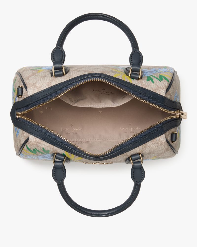 KateSpade Spade Flower Floral Small Dolly Duffle Blazer Blue Multi