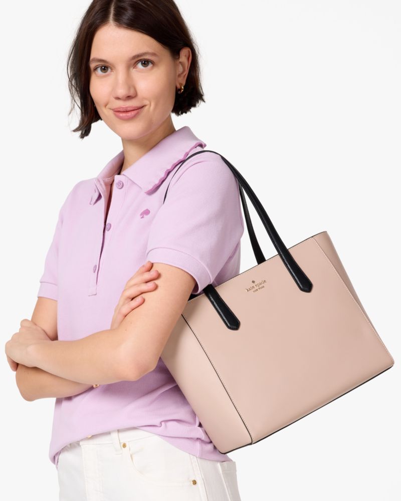 KateSpade Staci Medium Tote Warm Beige Multi