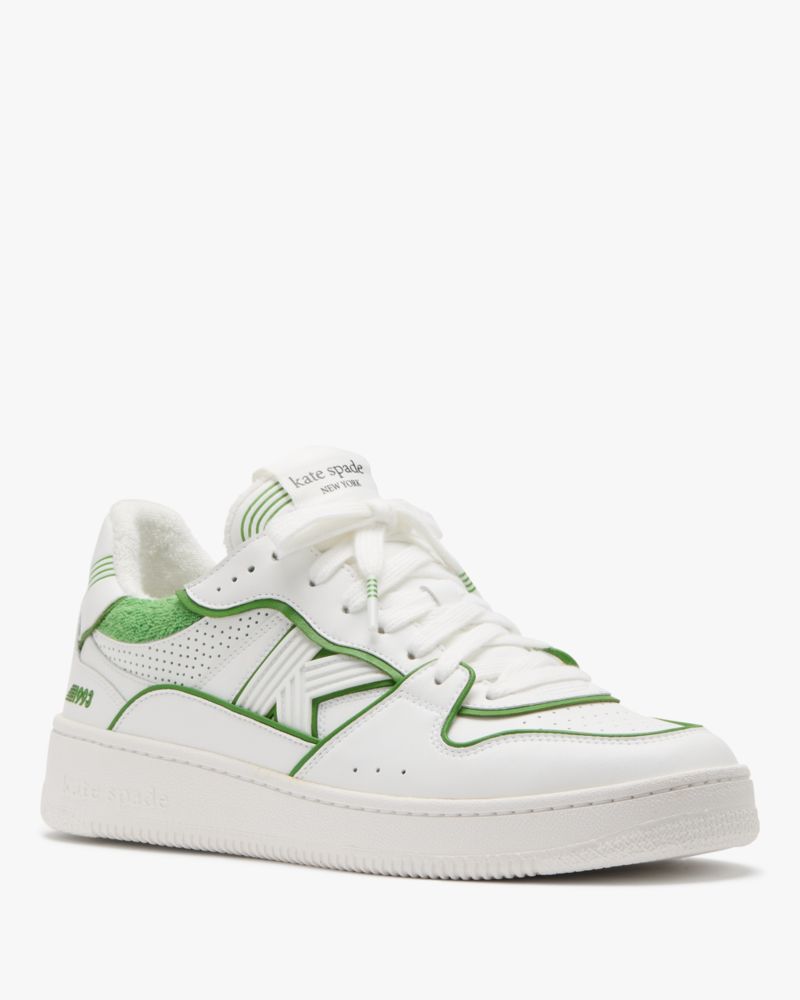 Katespade 93 Kicks Sneakers True White Ks Green
