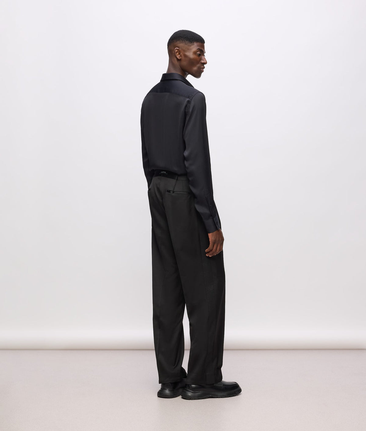 Karl Lagerfeld Kl Studio Satin Detail Pants Black