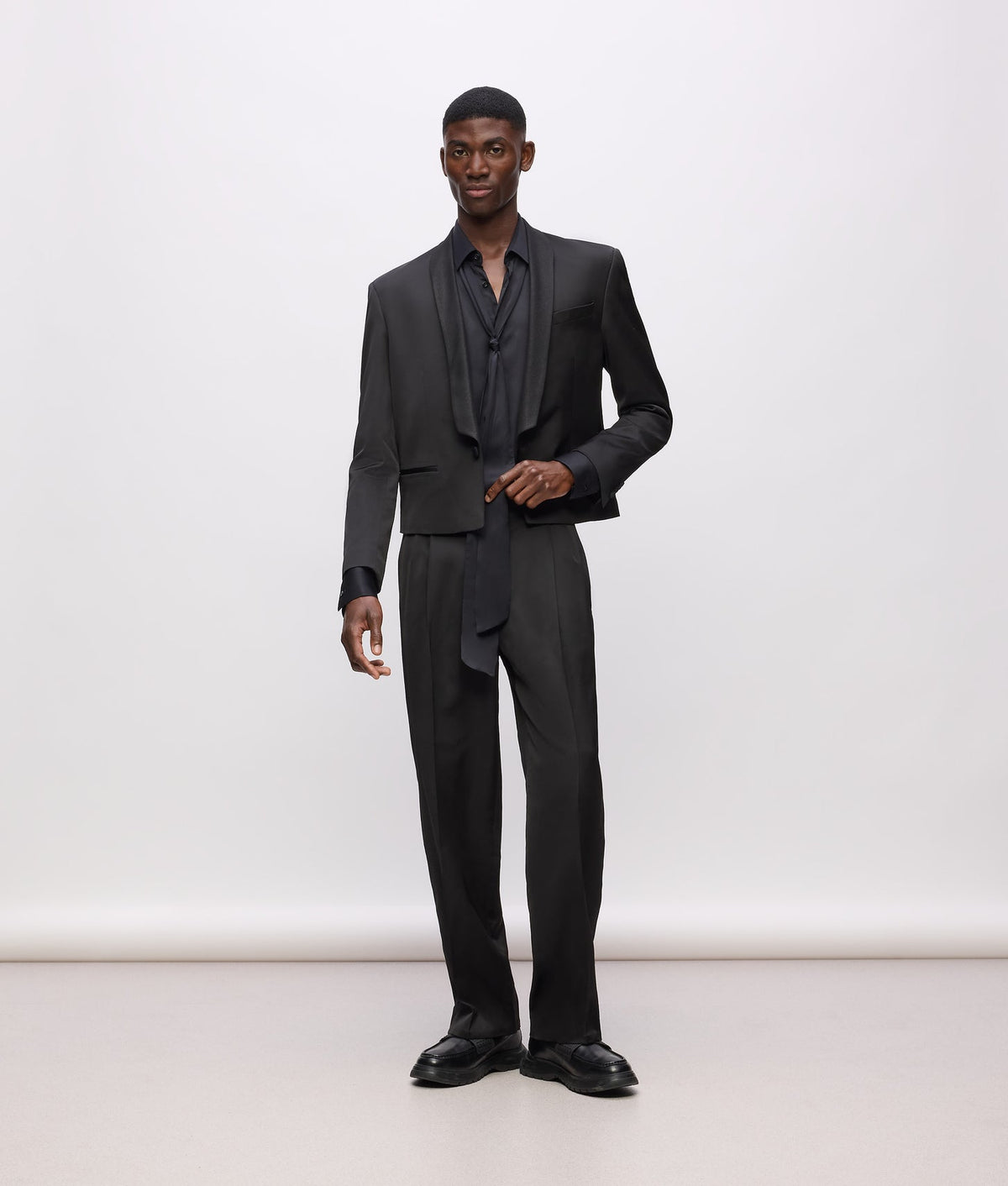 Karl Lagerfeld Kl Studio Satin Detail Pants Black