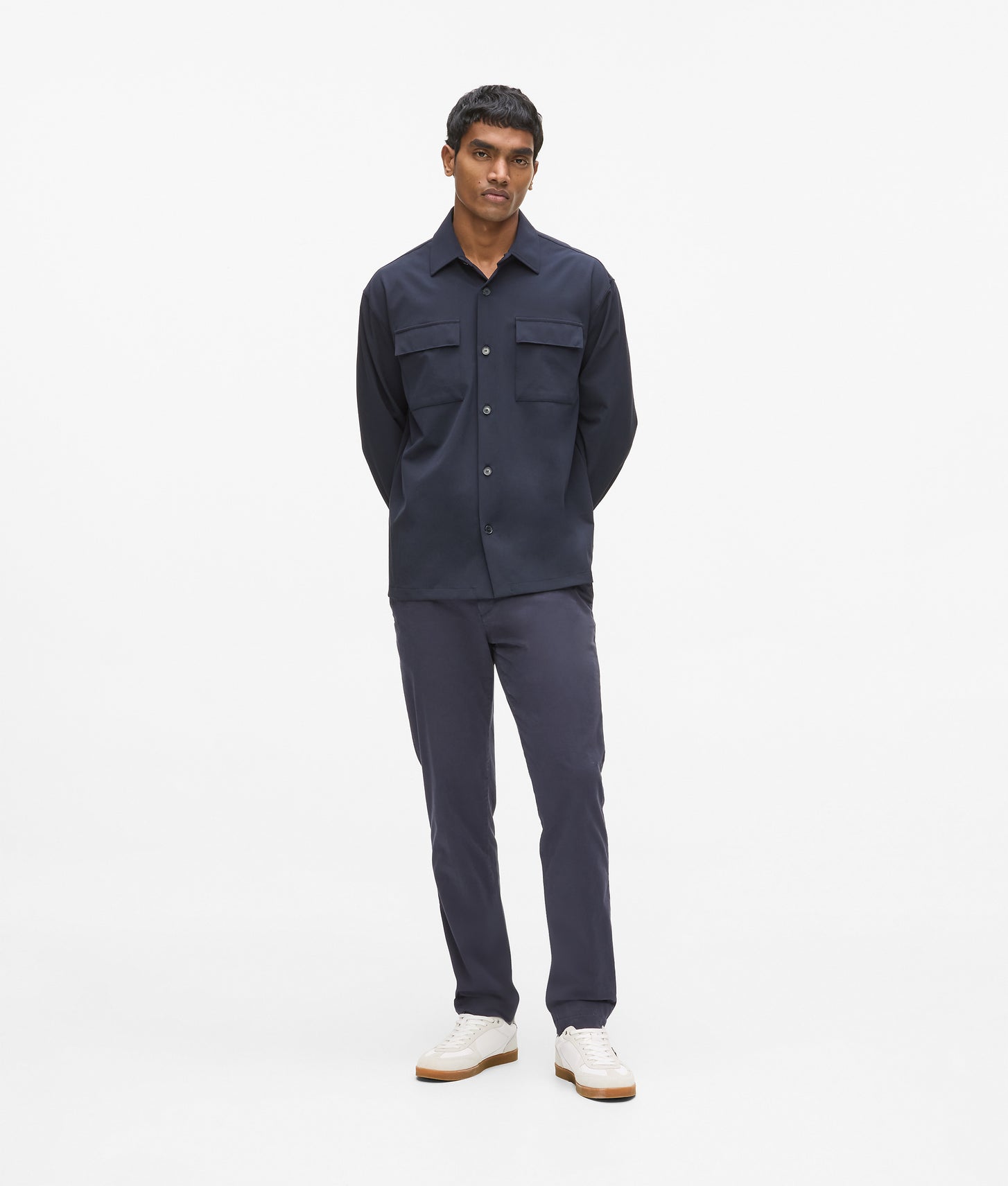 Karl Lagerfeld Patch Pocket Shirt Night Blue